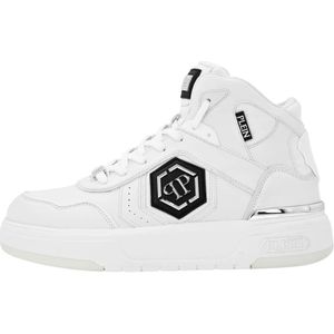 Philipp Plein, unisex, Schoenen, Wit, Maat: 41 EU Leer,