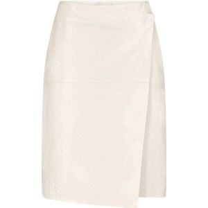 Loulou De Saison, Dames, Rokken, Beige, Maat: S Leer,