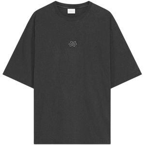 Filling Pieces, Heren, Tops, Zwart, Maat: XS Katoen,