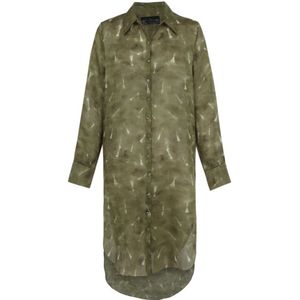 Cortana, Dames, Blouses & Shirts, Groen, Maat: 2XS Zijde,