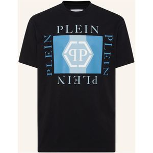 Philipp Plein, Heren, Tops, Zwart, Maat: S Katoen,