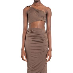Rick Owens, Dames, Tops, Beige, Maat: XS Viscose,