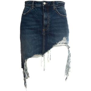 Icon Denim, Dames, Rokken, Blauw, Maat: W27 Denim,