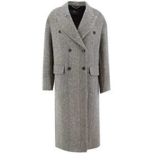 Ermanno Scervino, Dames, Mantels, Grijs, Maat: 2XS