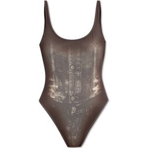 Diesel, Dames, Badkleding, Bruin, Maat: L Denim,