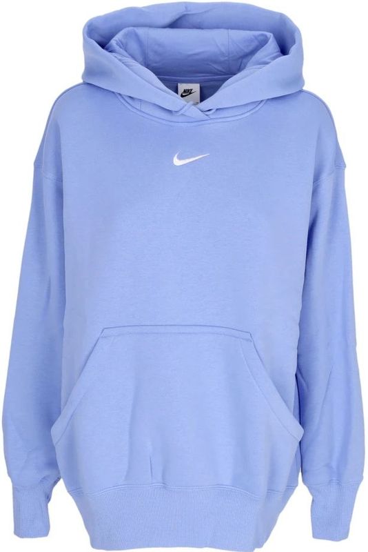 Nike - Phoenix Fleece Oversized Pullover Hoodie - Blauw - Katoen