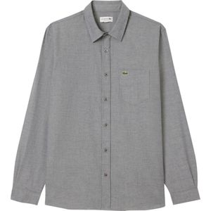 Lacoste, Heren, Overhemden, Blauw, Maat: 2XL Katoen,