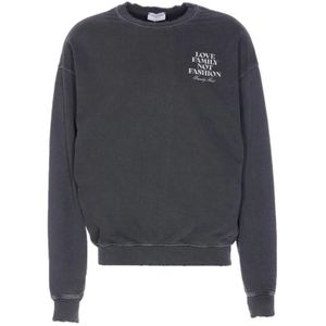 Family First, Heren, Sweatshirts & Hoodies, Zwart, Maat: L