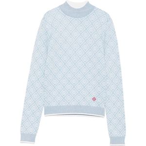 Casablanca, Dames, Truien, Blauw, Maat: S Wol,