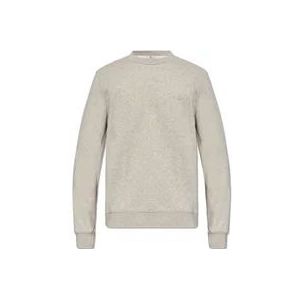 Woolrich Sweatshirt met logo , Gray , Heren , Maat: XL