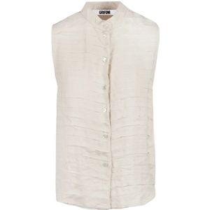 Mauro Grifoni, Dames, Tops, Beige, Maat: M Zijde,