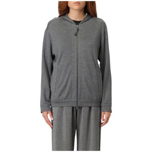 Brunello Cucinelli, Dames, Sweatshirts & Hoodies, Grijs, Maat: XS