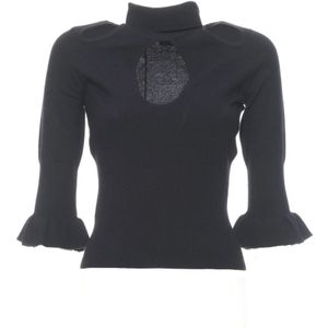 Pinko, Dames, Truien, Zwart, Maat: S
