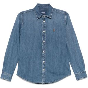 Ralph Lauren, Dames, Blouses & Shirts, Blauw, Maat: S Denim,