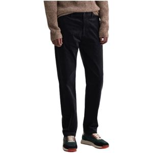 Gant, Heren, Broeken, Blauw, Maat: W32 Corduroy,
