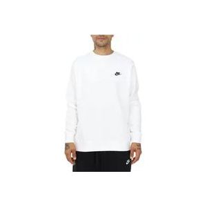 Nike Sweatshirt , White , Heren , Maat: XL