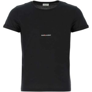 Saint Laurent, Heren, Tops, Zwart, Maat: L