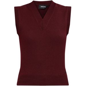 Dsquared2, Dames, Truien, Rood, Maat: XS Wol,