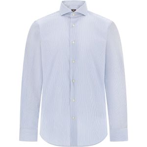 Boggi Milano, Heren, Overhemden, Blauw, Maat: XS Katoen,