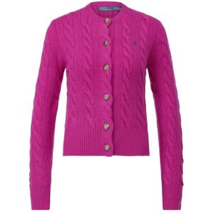 Polo Ralph Lauren - Gebreid Vest - Donkerroze