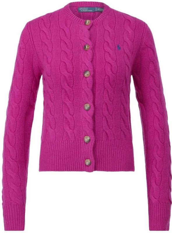 Polo Ralph Lauren - Gebreid Vest - Donkerroze