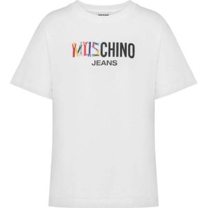 Moschino, Dames, Tops, Wit, Maat: S