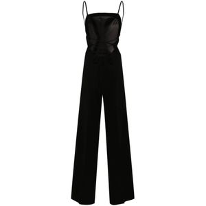 Max Mara, Dames, Jumpsuits & Playsuits, Zwart, Maat: S Poliester,