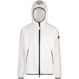 Moncler, Heren, Jassen, Wit, Maat: M Polyamide,