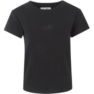 MM6 Maison Margiela, Dames, Tops, Zwart, Maat: S Wol,