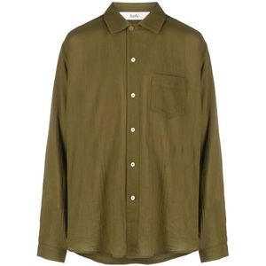 Séfr, Heren, Overhemden, Groen, Maat: S