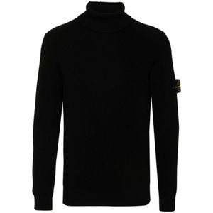Stone Island, Heren, Truien, Zwart, Maat: M