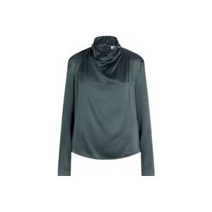 Dante 6 Zijden Drapey Top in stijl D6 , Green , Dames , Maat: XS