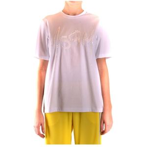 Msgm, Dames, Tops, Wit, Maat: M Katoen,