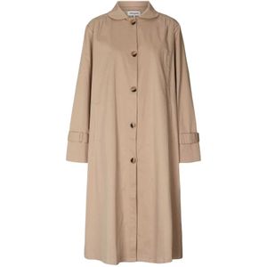 Lollys Laundry, Dames, Mantels, Beige, Maat: XS Katoen,