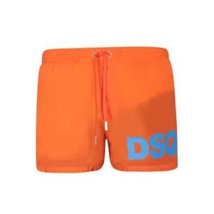 Dsquared2 Swimwear , Orange , Heren , Maat: S