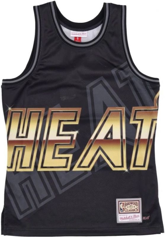 Mitchell & Ness - NBA Big Face 4.0 - Basketbaltanktop - Zwart