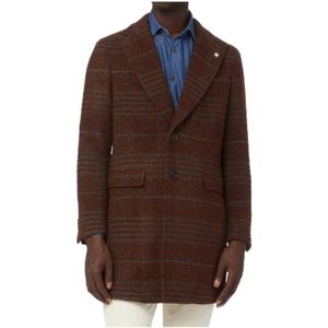 Manuel Ritz, Heren, Mantels, Bruin, Maat: M Wol,