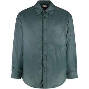 Autry, Heren, Overhemden, Groen, Maat: XS Suède,