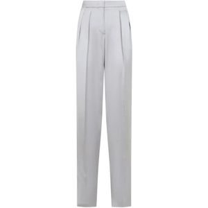 Giorgio Armani, Dames, Broeken, Grijs, Maat: S Zijde,