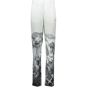 Off White, Dames, Broeken, Wit, Maat: S Viscose,