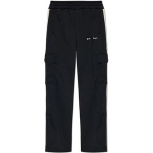 Palm Angels, Heren, Broeken, Zwart, Maat: XL Poliester,