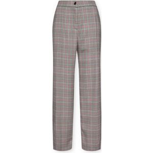 Elena Mirò, Dames, Broeken, Grijs, Maat: 3XL Zijde,