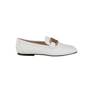 Tod's Suède Loafers , White , Dames , Maat: 38 1/2 EU