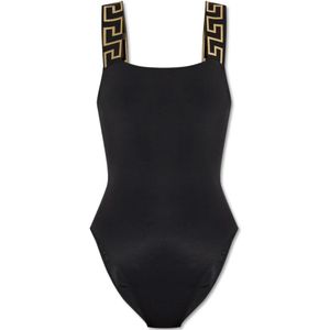 Versace, Dames, Badkleding, Zwart, Maat: 2XL Polyamide,
