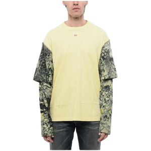Diesel, Heren, Tops, Veelkleurig, Maat: 3XL Katoen,