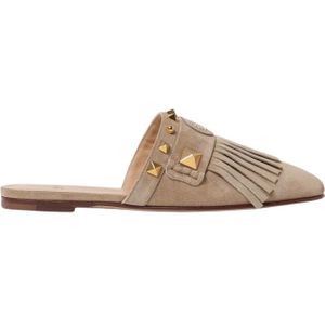 Valentino Garavani, Dames, Schoenen, Beige, Maat: 36 1/2 EU Suède,