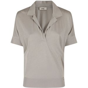Herno, Dames, Tops, Beige, Maat: M Katoen,