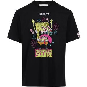 Iceberg, Heren, Tops, Zwart, Maat: S Jersey,