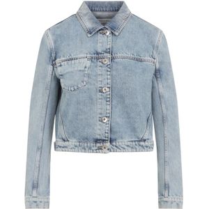 Lanvin, Dames, Jassen, Blauw, Maat: XS Katoen,