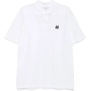 Maison Kitsuné, Heren, Tops, Wit, Maat: XL Katoen,